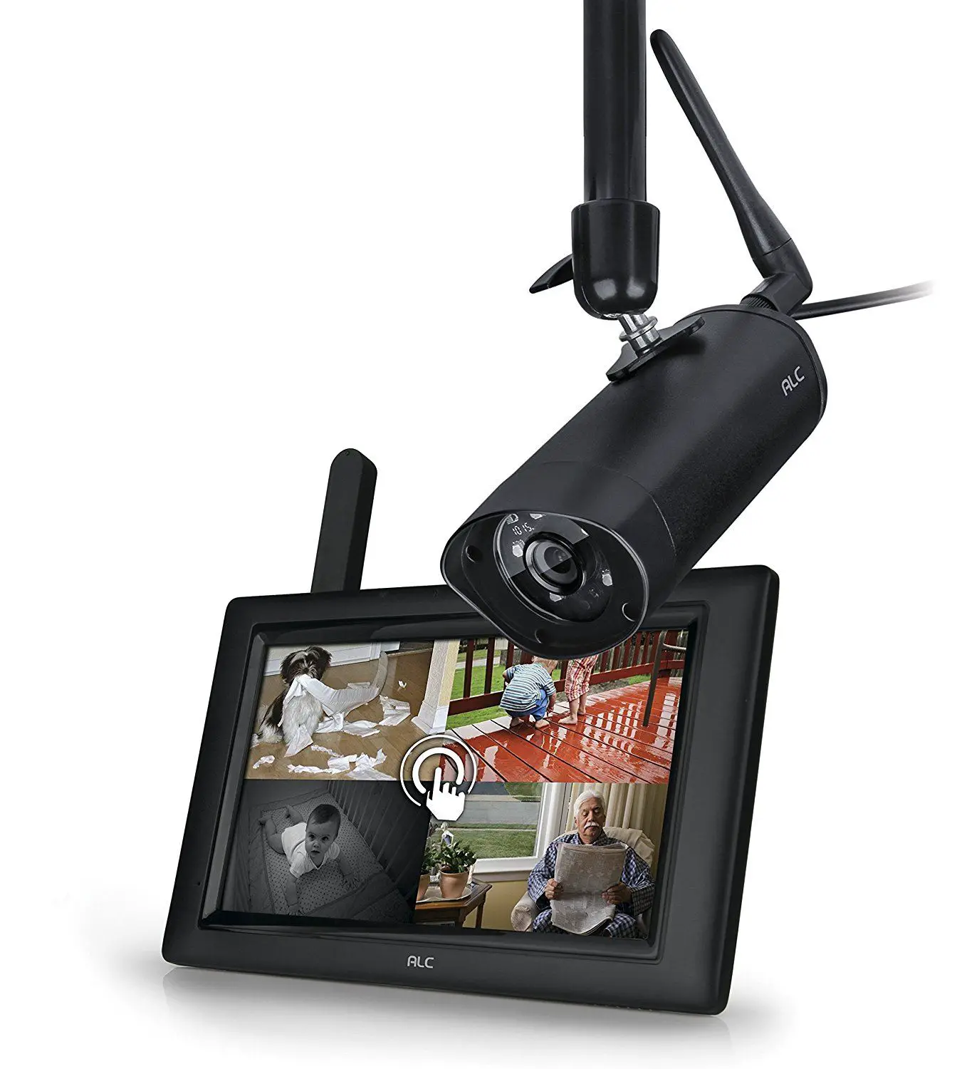 ALC AWS315 7inch Touchscreen Monitor, Indoor Outdoor Weatherproof Security Camera