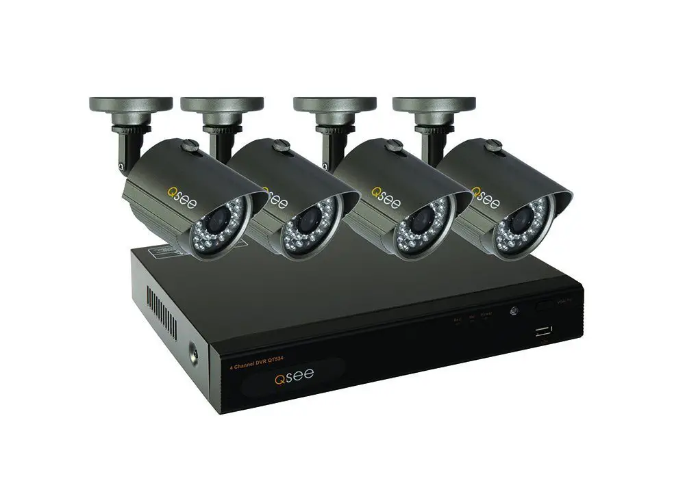 Q-See QT534-4E4-5 4 Channel Full D1 Surveillance System